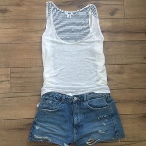 (Sold) Paige premium denim tank top Sz M